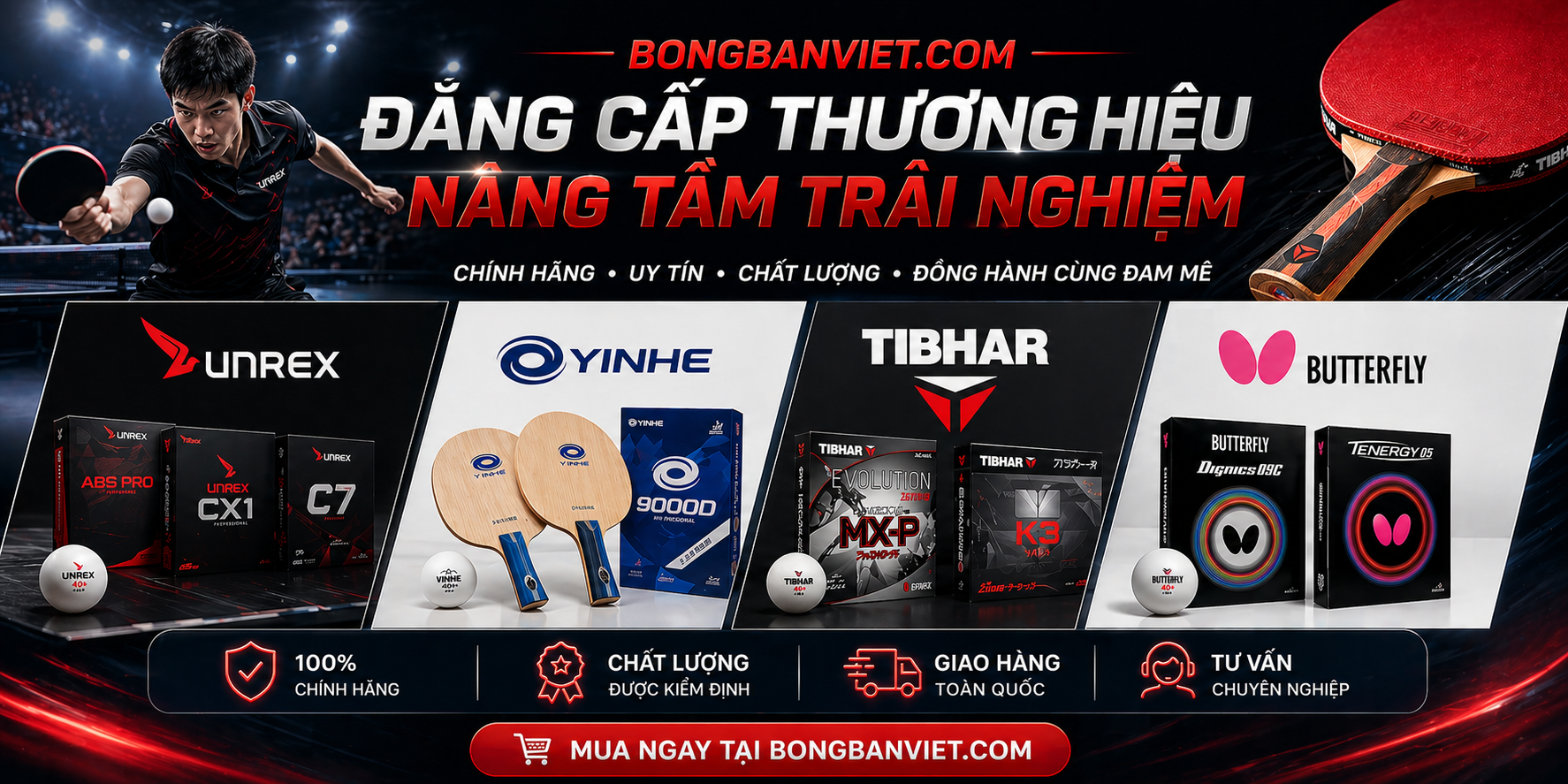 Bóng Bàn Việt - Đẳng Cấp Thương Hiệu